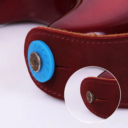 1PC Guitar Strap Lock Guitar Accessories Electric Wooden Guitar Strap Locks Buckle Blocks Rubber Material Bass Guitar Parts