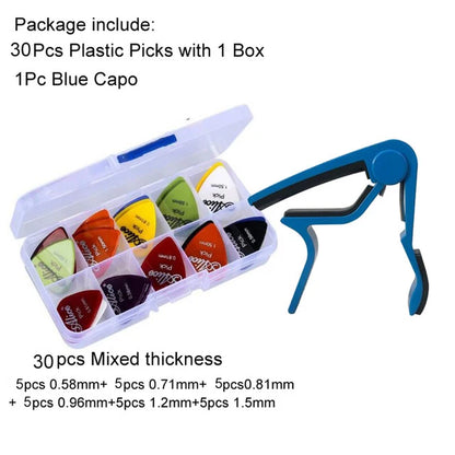 Guitar Tool Kit Guitar Capo / Guitar Picks / Tunner / Fingertip Protector Parts Accessories GYH