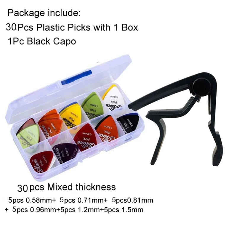Guitar Tool Kit Guitar Capo / Guitar Picks / Tunner / Fingertip Protector Parts Accessories GYH