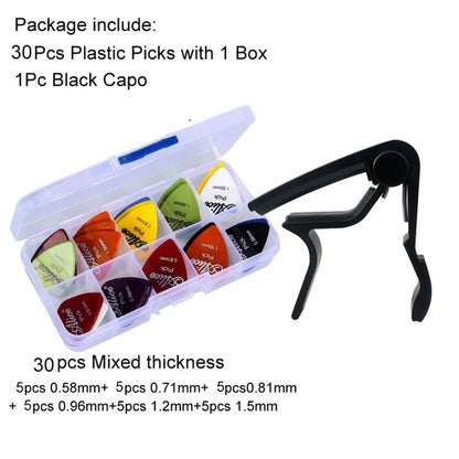 Guitar Tool Kit Guitar Capo / Guitar Picks / Tunner / Fingertip Protector Parts Accessories GYH